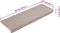 vidaXL - Trapmatten - 15 - st - 65x21x4 - cm - taupe