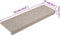 vidaXL - Trapmatten - 15 - st - 65x21x4 - cm - taupe