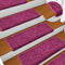 vidaXL - Trapmatten - 15 - st - 65x21x4 - cm - wit - en - roze