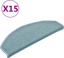 vidaXL - Trapmatten - 15 - st - 65x24x4 - cm - blauw