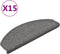 vidaXL - Trapmatten - 15 - st - 65x24x4 - cm - donkergrijs