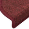 vidaXL - Trapmatten - 15 - st - 65x24x4 - cm - rood