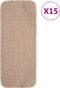 vidaXL - Trapmatten - 15 - st - anti-slip - rechthoekig - 60x25 - cm - antracietkleur