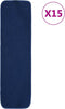vidaXL - Trapmatten - 15 - st - anti-slip - rechthoekig - 60x25 - cm - bruin