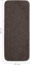 vidaXL - Trapmatten - 15 - st - anti-slip - rechthoekig - 60x25 - cm - bruin