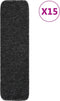 vidaXL - Trapmatten - 15 - st - anti-slip - rechthoekig - 60x25 - cm - bruin