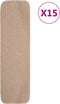 vidaXL - Trapmatten - 15 - st - anti-slip - rechthoekig - 60x25 - cm - bruin