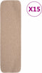 vidaXL - Trapmatten - 15 - st - anti-slip - rechthoekig - 75x20 - cm - beige