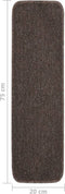 vidaXL - Trapmatten - 15 - st - anti-slip - rechthoekig - 75x20 - cm - bruin