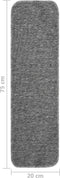 vidaXL - Trapmatten - 15 - st - anti-slip - rechthoekig - 75x20 - cm - grijs