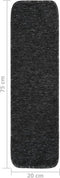 vidaXL - Trapmatten - 15 - st - anti-slip - rechthoekig - 75x20 - cm - antracietkleur