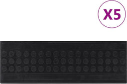 vidaXL - Trapmatten - 5 - st - 25x75 - cm - rubber