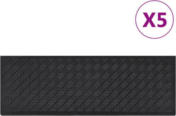 vidaXL - Trapmatten - 5 - st - 25x75 - cm - rubber