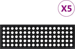 vidaXL - Trapmatten - 5 - st - 25x75 - cm - rubber
