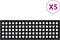 vidaXL - Trapmatten - 5 - st - 25x75 - cm - rubber