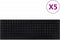 vidaXL - Trapmatten - 5 - st - 25x75 - cm - rubber