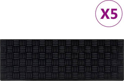vidaXL - Trapmatten - 5 - st - 25x75 - cm - rubber