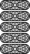 vidaXL - Trapmatten - 5 - st - 25x75 - cm - rubber