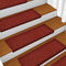 vidaXL - Trapmatten - 5 - st - 65x21x4 - cm - naaldvilt - bordeauxrood