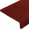 vidaXL - Trapmatten - 5 - st - 65x21x4 - cm - naaldvilt - bordeauxrood