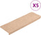 vidaXL - Trapmatten - 5 - st - 65x21x4 - cm - naaldvilt - bruin