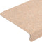 vidaXL - Trapmatten - 5 - st - 65x21x4 - cm - naaldvilt - bruin