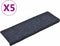 vidaXL - Trapmatten - 5 - st - 65x21x4 - cm - naaldvilt - antracietkleurig