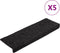 vidaXL - Trapmatten - 5 - st - 65x21x4 - cm - naaldvilt - zwart