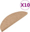vidaXL - Trapmatten - zelfklevend - 10 - st - 56x17x3 - cm - beige