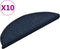 vidaXL - Trapmatten - zelfklevend - 10 - st - 56x17x3 - cm - naaldvilt - marineblauw