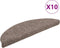 vidaXL - Trapmatten - zelfklevend - 10 - st - 56x17x3 - cm - naaldvilt - crèmekleurig