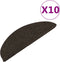 vidaXL - Trapmatten - zelfklevend - 10 - st - 56x17x3 - cm - antracietkleurig