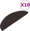 vidaXL - Trapmatten - zelfklevend - 10 - st - 56x17x3 - cm - zwart