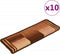 vidaXL - Trapmatten - zelfklevend - 10 - st - 65x21x4 - cm - bruin