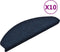 vidaXL - Trapmatten - zelfklevend - 10 - st - 65x21x4 - cm - naaldvilt - marineblauw