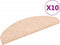 vidaXL - Trapmatten - zelfklevend - 10 - st - 65x21x4 - cm - naaldvilt - bruin