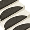 vidaXL - Trapmatten - zelfklevend - 10 - st - 65x21x4 - cm - naaldvilt - antraciet