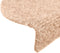 vidaXL - Trapmatten - zelfklevend - 10 - st - 65x21x4 - cm - naaldvilt - bruin