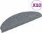 vidaXL - Trapmatten - zelfklevend - 10 - st - 65x21x4 - cm - naaldvilt - lichtgrijs