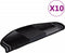 vidaXL - Trapmatten - zelfklevend - 10 - st - 65x21x4 - cm - zwart - en - grijs