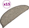 vidaXL - Trapmatten - zelfklevend - 15 - st - 56x17x3 - cm - beige - en - grijs
