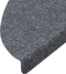 vidaXL - Trapmatten - zelfklevend - 15 - st - 56x17x3 - cm - grijs