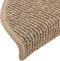 vidaXL - Trapmatten - zelfklevend - 15 - st - 56x17x3 - cm - donkerbeige