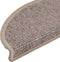 vidaXL - Trapmatten - zelfklevend - 15 - st - 56x17x3 - cm - donkerbeige