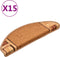 vidaXL - Trapmatten - zelfklevend - 15 - st - 65x21x4 - cm - beige