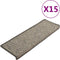 vidaXL - Trapmatten - zelfklevend - 15 - st - 65x21x4 - cm - grijs - en - beige