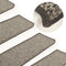 vidaXL - Trapmatten - zelfklevend - 15 - st - 65x21x4 - cm - grijs - en - beige