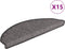 vidaXL - Trapmatten - zelfklevend - 15 - st - 65x21x4 - cm - grijs - en - beige