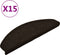 vidaXL - Trapmatten - zelfklevend - 15 - st - 65x21x4 - cm - naaldvilt - donkerbruin