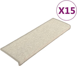 vidaXL - Trapmatten - zelfklevend - 15 - st - 65x21x4 - cm - zilverkleurig